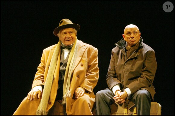 Michel galabru et Gérard Desarthe, le 15 septembre 2007, lors du filage de la pièce Les chaussettes.