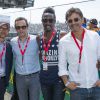 Maurice Barthelemy, Patrick Mille, Marco Prince et Pascal Elbé lors de la 83e édition des 24 Heures du Mans, le 13 juin 2015. 