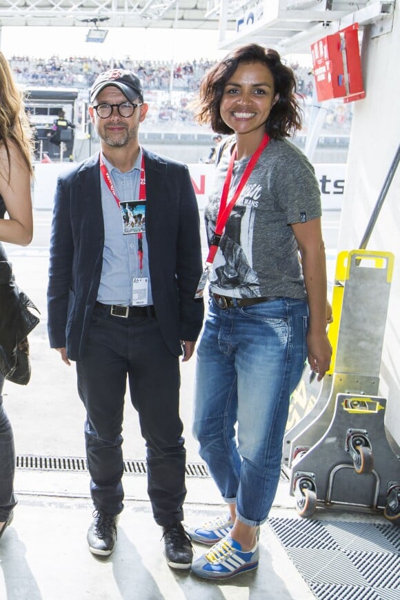 Maurice Barthélémy et Laurence Roustandjee lors de la 83e édition des 24 Heures du Mans, le 13 juin 2015. 