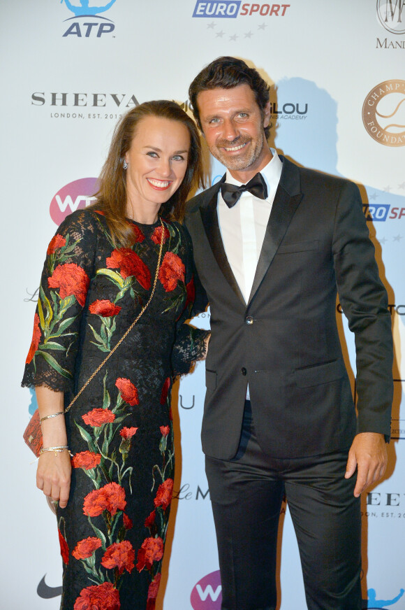 Martina Hingis et Patrick Mouratoglou lors du gala de la fondation Champ'Seed à Monaco le 19 mai 2015