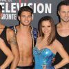 Brian Joubert, Grégoire Lyonnet, Alizée, Silvia Notargiacomo, Jaclyn Spencer, Chris Marques, Christian Millette et Fauve Hautot - Jour 1 - Photocall lors du 55ème festival de télévision de Monte-Carlo à Monaco. Le 14 juin 2015