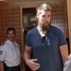 Luka Karabatic au premier jour du procès des paris suspects et du supposé match de handball truqué au tribunal correctionnel de Montpellier le 15 juin 2015