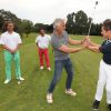 David Ginola et Dany Boon lors de la Mapauto Golf Cup au Old Course de Mandelieu-la-Napoule, le 12 juin 2015