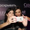 Miranda Kerr à Moscou pour le lancement du shampoing "Clear" le 16 juin 2015