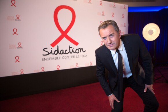 Exclusif - Christophe Dechavanne - Enregistrement de l'émisssion du "Sidaction 2014 : La télé chante contre le Sida" le 25 mars 2014 au thêatre Mogador à Paris.