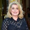 Catherine Deneuve (robe Louis Vuitton) - 21e Gala "Musique contre l'oubli" au profit d'Amnesty International au Thêatre Des Champs-Elysées à Paris le 17 juin 2015.