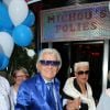Exclusif - Michou - L'homme en bleu fête son 84e anniversaire dans son cabaret Chez Michou à Paris le 18 juin 2015.