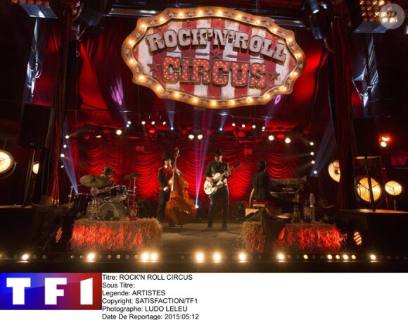 Photo du tournage de Rock'n'roll Circus sur TF1, le 12 Mai 2015.