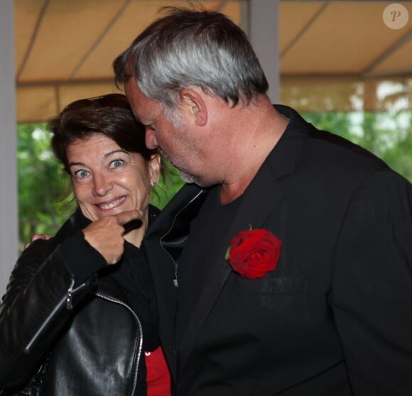 Exclusif - Marielle Fournier (Teva) et Christophe Kulikowski, lors de la soirée des Niçois à l'Espace Montmartre à Paris, le 9 juin 2015.