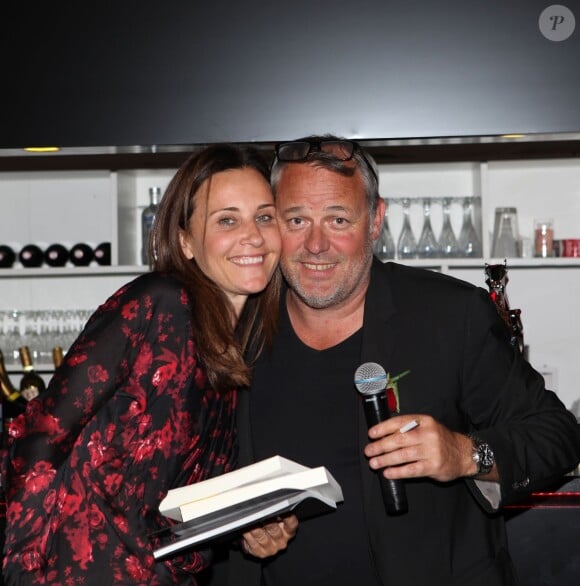 Exclusif - Clara Paban (BeIn Sports) et Christophe Kulikowski, lors de la soirée des Niçois à l'Espace Montmartre à Paris, le 9 juin 2015.