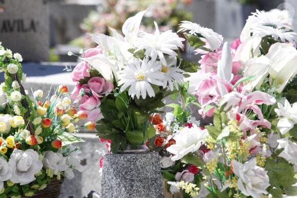 Fleurs aux obsèques de Eduardo Cruz à Madrid, le 20 juin 2015. Eduardo Cruz, le père de Penelope Cruz, Monica Cruz et Eduardo Cruz Jr est décédé le 18 juin. 