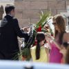 Obsèques de Eduardo Cruz à Madrid, le 20 juin 2015. Eduardo Cruz, le père de Penelope Cruz, Monica Cruz et Eduardo Cruz Jr est décédé le 18 juin.