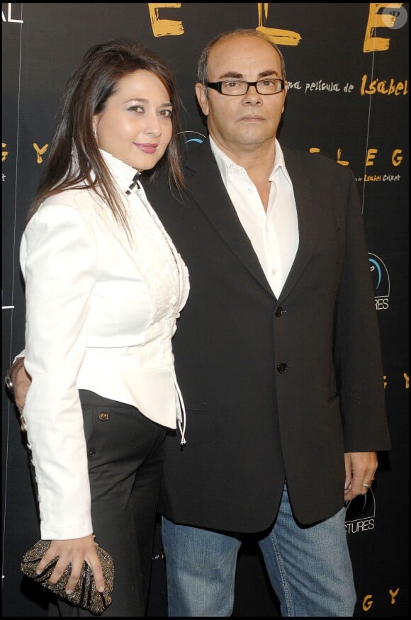 Eduardo Cruz et sa femme Carmen à Madrid le 16 avril 2008.