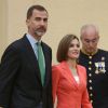Le roi Felipe VI et la reine Letizia d'Espagne lors du bicentenaire de la grandeur de l'Espagne à Madrid, le 16 juin 2015.