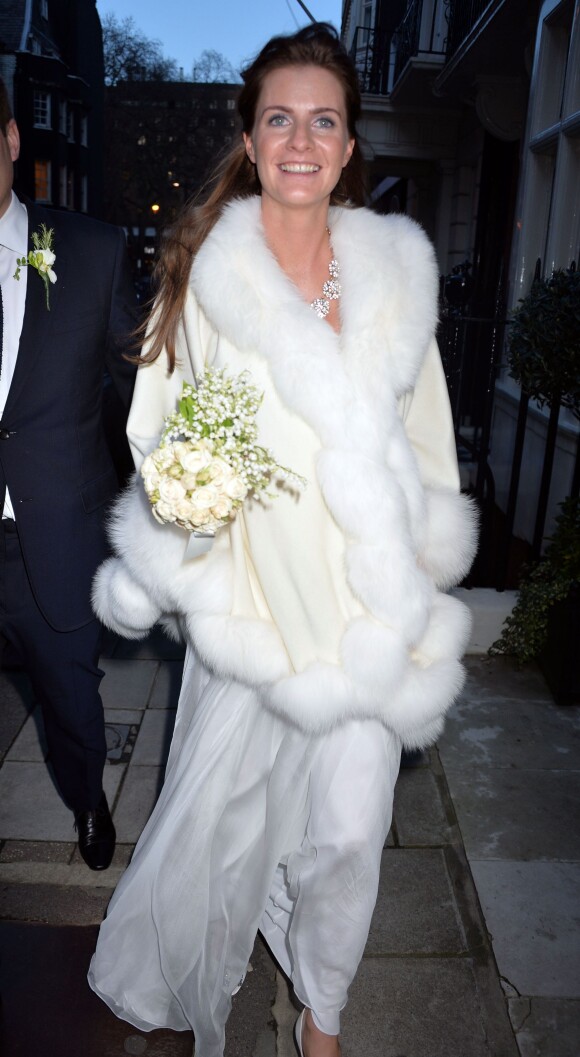 Chloe Delevigne - Mariage de Chloe Delevingne et de Ed Grant à Londres le 7 février 2014.