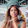 Laverne Cox en couverture d'Entertainment Weekly, juin 2015. L'actrice interprète Sophia Burset dans Orange is the New Black. Les 3 saisons sont  disponibles sur Netflix.