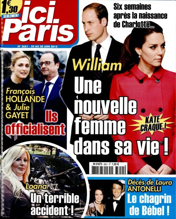 Magazine Ici Paris en kiosques le 24 juin 2015.