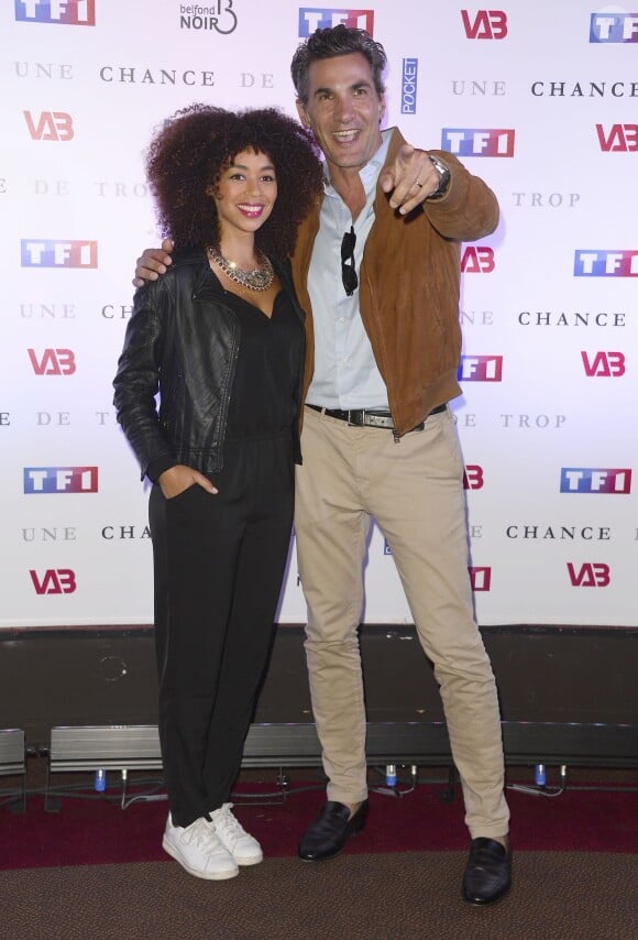 Aurélie Konaté et Patrick Guerineau - Avant-première de la série "Une chance de trop" au cinéma Gaumont Marignan à Paris, le 24 juin 2015. 