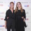 Alexandra Lamy et sa fille Chloé Jouannet - Avant-première de la série "Une chance de trop" au cinéma Gaumont Marignan à Paris, le 24 juin 2015. 