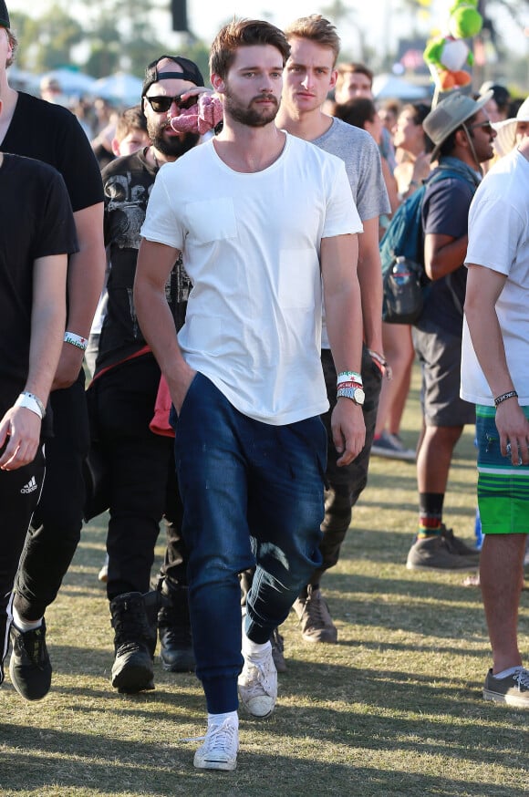 Patrick Schwarzenegger - People au 3ème jour du Festival "Coachella Valley Music and Arts" à Indio le 12 avril 2015. 