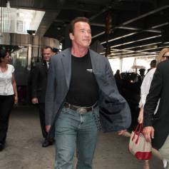 Arnold Schwarzenegger à Paris avec sa compagne Heather Milligan le 20 juin 2015.