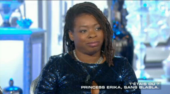 Princess Erika, invitée sur le plateau de Salut les Terriens, le samedi 6 décembre 2014 sur Canal+.