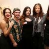 Steven Tyler et ses enfants Chelsea, Taj, Mia et Liv Tyler au vernissage de l'exposition "KINK" de Mia à Miami, le 6 décembre 2013.
