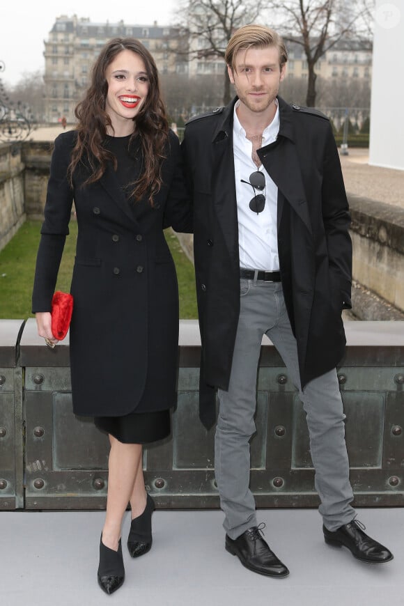 Chelsea Tyler et Jon Foster au défilé Christian Dior à Paris, le 1er mars 2013. 