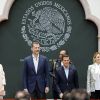 Le roi Felipe VI et la reine Letizia d'Espagne, Enrique Pena Nieto et sa femme Angelica Rivera - Le roi Felipe VI et la reine Letizia d'Espagne au musée Manuel Felguerez à Mexico le 1er juillet 2015. 