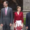 Le roi Felipe VI et la reine Letizia d'Espagne visitent l'Université autonome de Mexico, à l'occasion de leur premier voyage d'état au Mexique. Le 30 juin 2015 