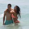 Ludivine Sagna avec ses proches le 2 juillet 2015 à Miami