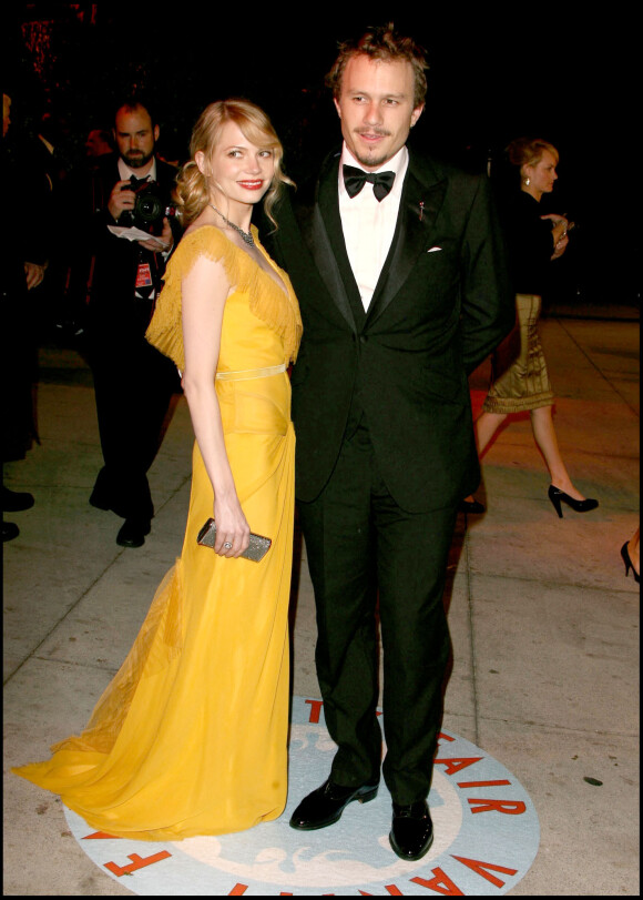 Heath Ledger et Michelle Williams à la Vanity Fair Oscar Party en 2006.