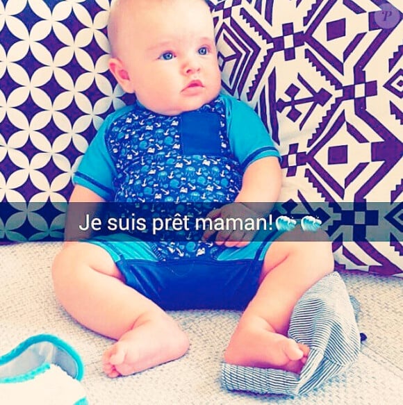 Lyam, le fils de Stéphanie Clerbois, vendredi 3 juillet 2015.