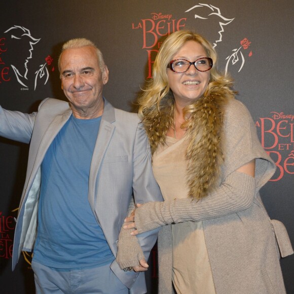 Michel Fugain et sa femme Sanda au Théâtre Mogador à Paris le 24 octobre 2013.