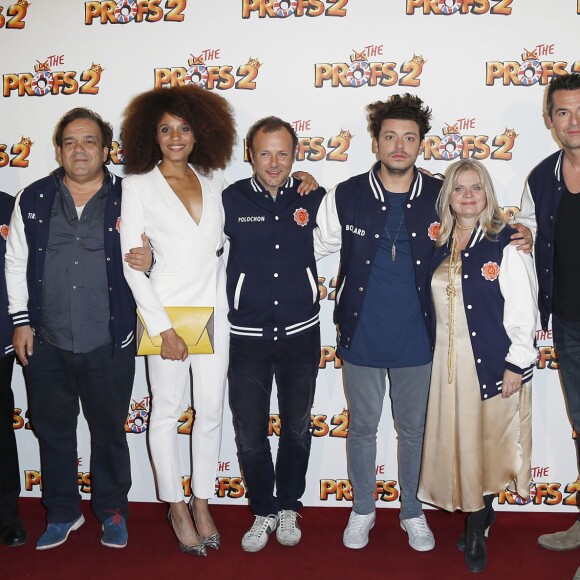 Raymond Bouchard, Didier Bourdon, Stéfi Celma, Pierre-François Martin-Laval, Kev Adams, Isabelle Nanty, Arnaud Ducret, Fred Tousch - Avant-première du film "The Profs 2" au Grand Rex à Paris, le 9 juillet 2015