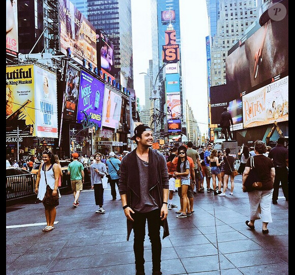 Kev Adams à New-York - Image tirée d'Instagram, juin 2015