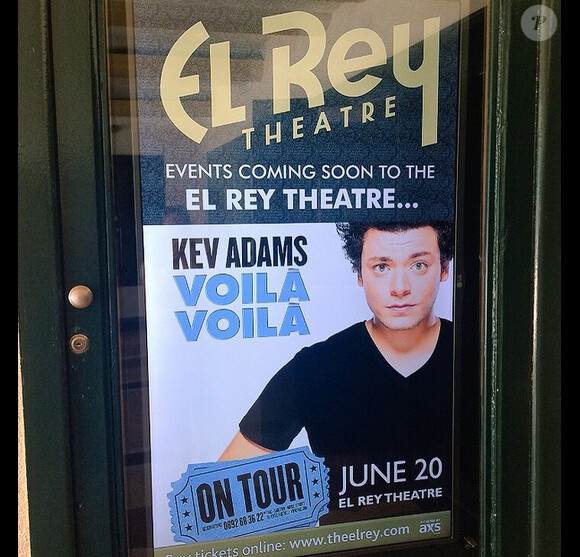 Kev Adams en tournée aux Etats-Unis  - Image tirée d'Instagram, juin 2015