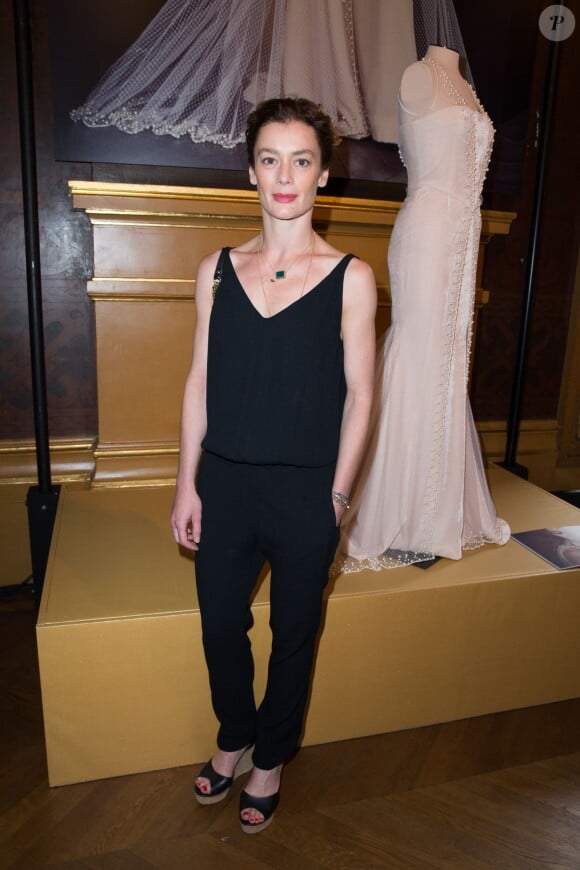 Aurélie Dupont assiste à la présentation d'Alexis Mabille (collection haute couture automne-hiver 2015-2016) au Palais Garnier. Paris, le 8 juillet 2015.