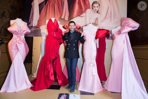 Présentation d'Alexis Mabille (collection haute couture automne-hiver 2015-2016) au Palais Garnier. Paris, le 8 juillet 2015.