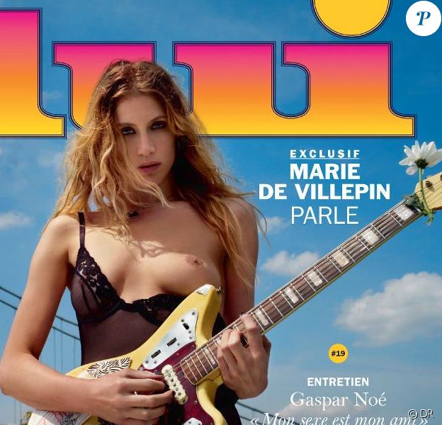 Marie de Villepin, fille de Dominique de Villepin, très sexy en couverture du magazine Lui, le 9 juillet 2015