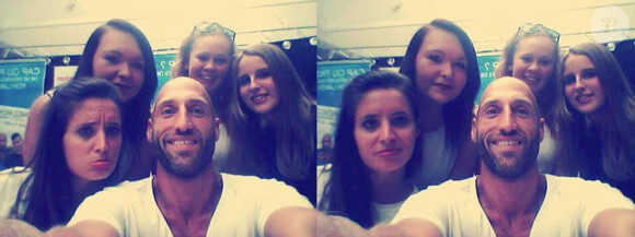 Selfie avec Jeff et Manon au Auchan Cherbourg La Glacerie le 4 juillet 2015.