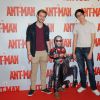 Newtiteuf et Sebastien Hamidi assistent a l'avant premiere de Ant-Man au grand Rex a Pariis, France, le 09 juillet 2015.