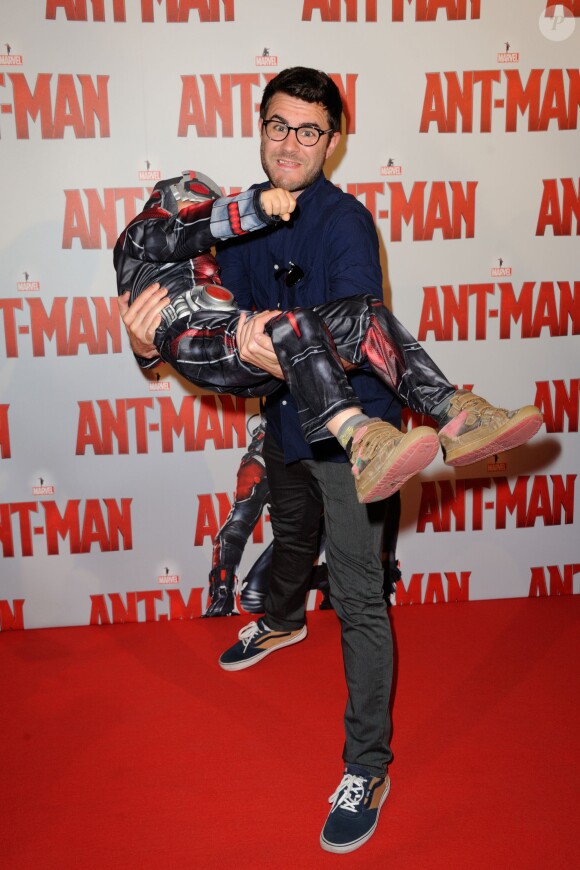Cyprien assiste a l'avant premiere de Ant-Man au grand Rex a Pariis, France, le 09 juillet 2015. 