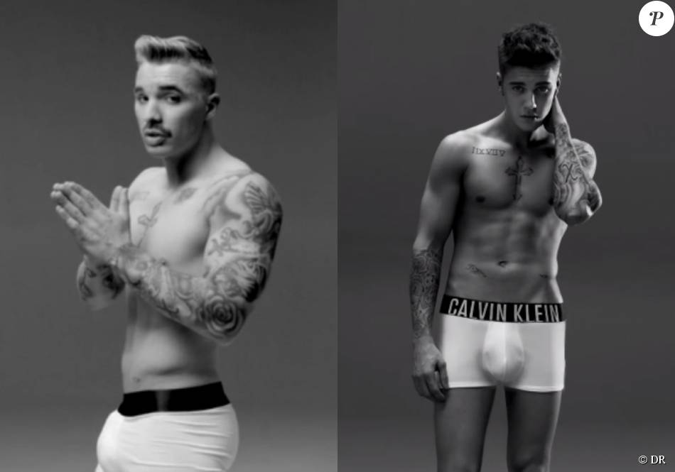 Drake tatoué et en boxer pour Justin Bieber pour Calvin Klein dans le clip de la chanson &quot;Energy&quot;.