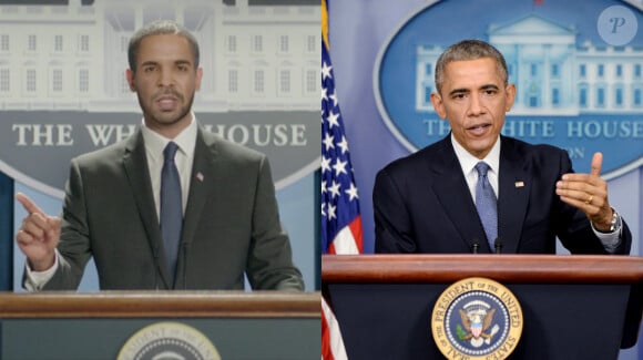 Drake, président des États-Unis en plein discours façon Barack Obama dans le clip de la chanson "Energy".