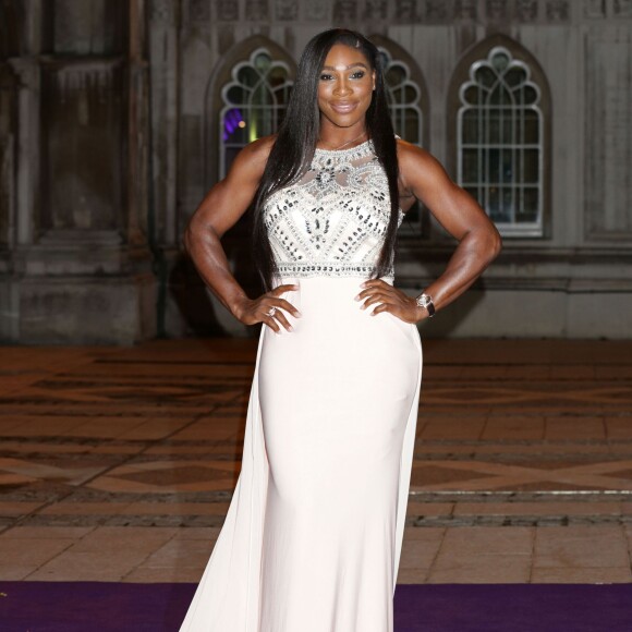 Serena Williams lors du Dîner des Champions de Wimbledon au Guidlhall de la Cité de Londres, le 12 juillet 2015