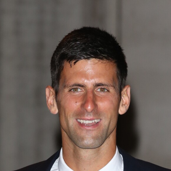 Novak Djokovic lors du Dîner des Champions de Wimbledon au Guidlhall de la Cité de Londres, le 12 juillet 2015