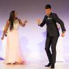 Novak Djokovic et Serena Williams lors du Dîner des Champions de Wimbledon au Guidlhall de la Cité de Londres, le 12 juillet 2015