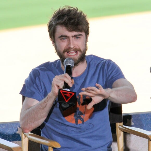 Daniel Radcliffe assure la promotion de Victor Frankenstein au Comic-Con de San Diego, le 11 juillet 2015.