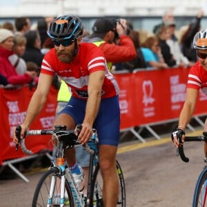 Pippa Middleton le 21 juin 2015 lors d'une course cycliste caritative entre Londres et Brighton qu'elle disputait au profit de la British Heart Foundation